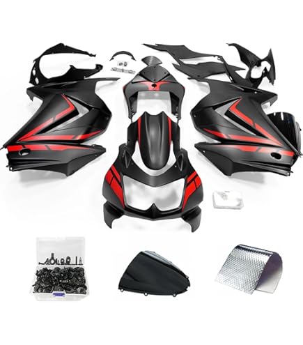 Amazon.com: ZXMOTO Gloss Black Fairing Kit for BMW S1000RR